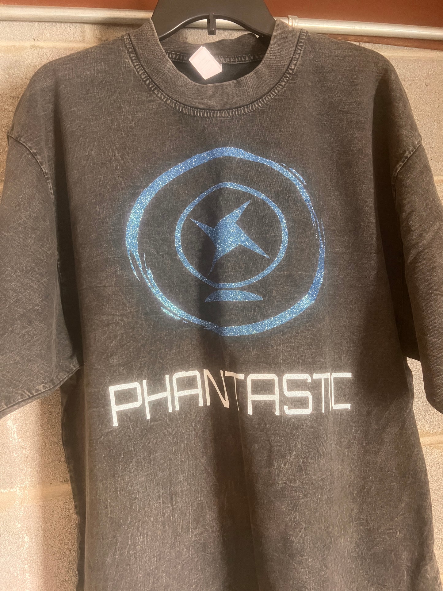 Phantastic Holographic Logo Tee Shirt Black Heavyduty